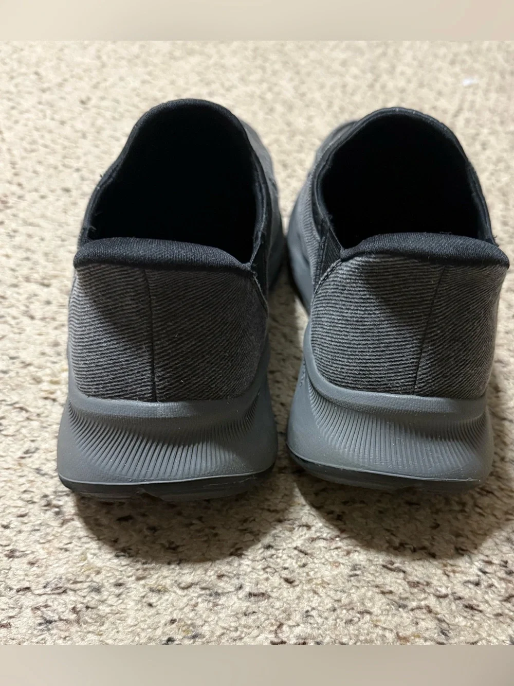 Skechers Men's Charcoal Gray Slip-On Casual Loafers